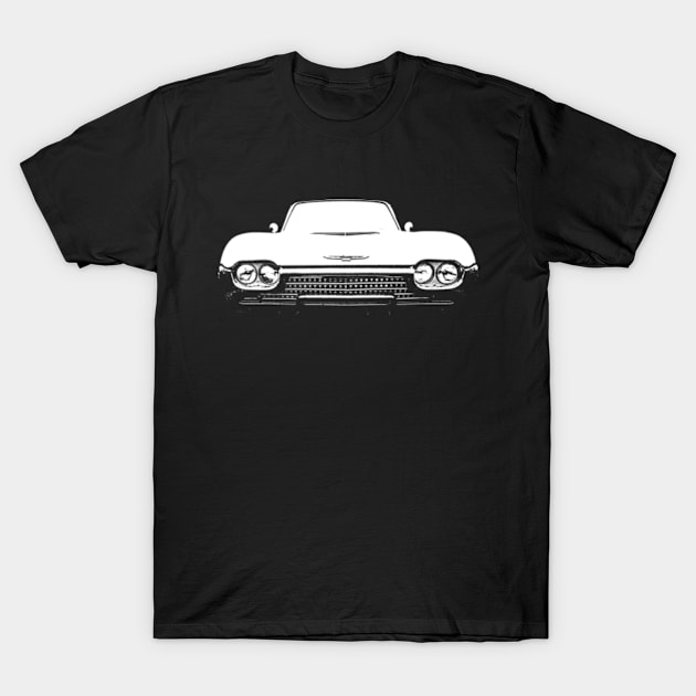 Ford Thunderbird 1962 American classic car monoblock white T-Shirt by soitwouldseem